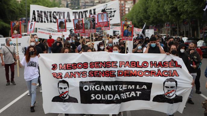 ⏯️ Manifestació a Lleida pels tres mesos de l’empresonament de Hasel