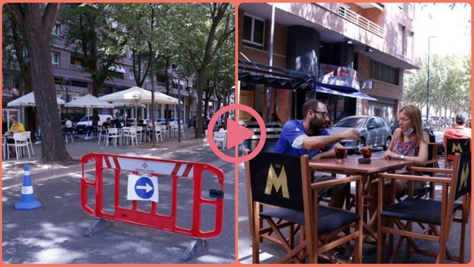 ⏯️ La Paeria talla carrers a Lleida perquè bars i restaurants puguin muntar-hi terrasses