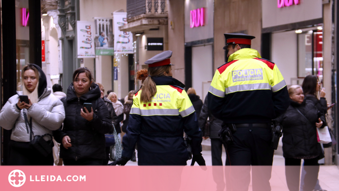 ⏯️ La policia reforça la seva presència a l'Eix Comercial de Lleida durant la campanya de Nadal