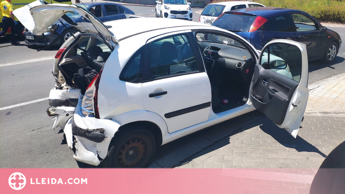 Una conductora beguda ocasiona un aparatós accident a Lleida