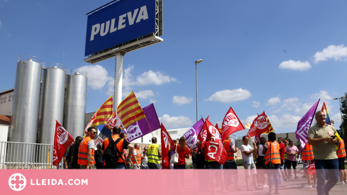 ⏯️ Treballadors protesten a Puleva Mollerussa per incompliments dels acords amb l'empresa