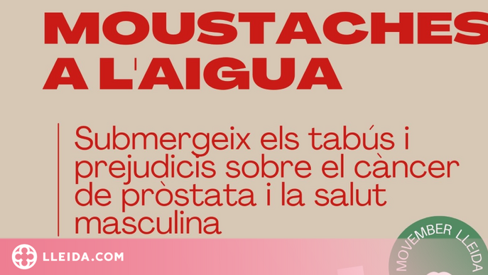 Bussejadors i bombers de Lleida reivindiquen la salut masculina sota el lema "Moustaches a l'aigua"