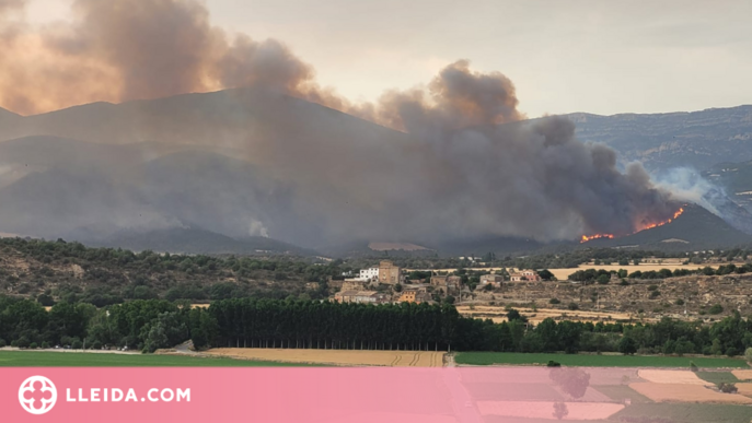 ⏯️ L'incendi d'Artesa de Segre ja ha cremat 1.100 hectàrees