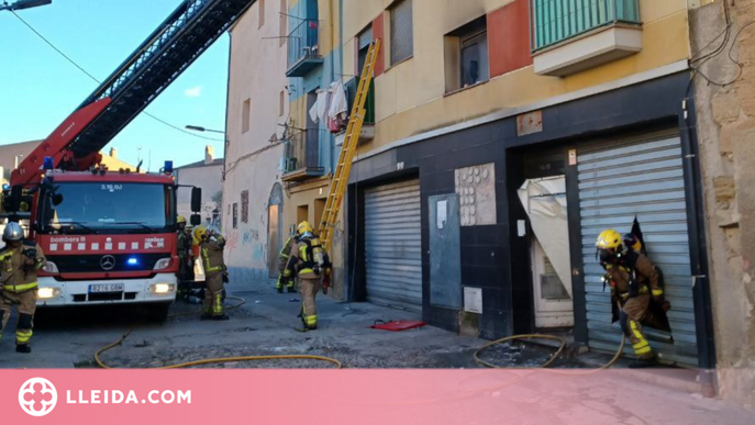 Dos detinguts per l'incendi de dissabte en un bloc de pisos al barri antic de Lleida