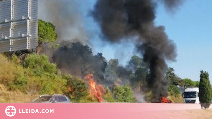 ⏯️ Un incendi forestal a la Jonquera obliga a tallar l'AP-7