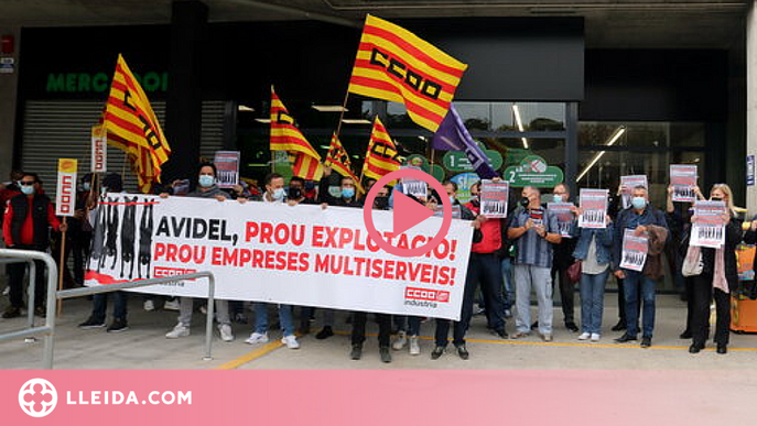 ⏯️ CCOO xifra en el 100% el seguiment de la vaga a Avidel de Lleida