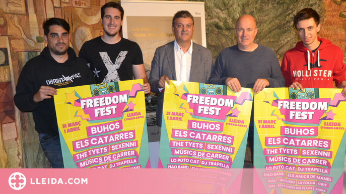 Cartell de luxe per celebrar la cinquena edició del Freedom Festival 2023 de Torrelameu