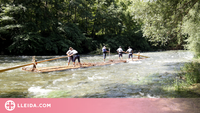 ⏯️ La Pobla de Segur torna a rememorar l'antic transport fluvial de la fusta