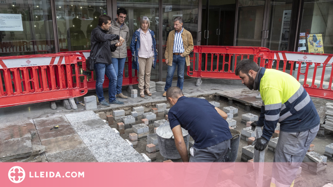 Milloren el paviment a l'accés a l'Auditori i renova les llambordes del carrer Alcalde Costa