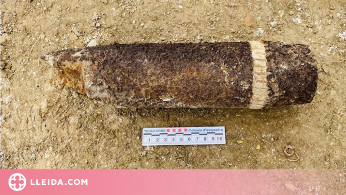 Troben una bomba de la Guerra Civil en un camp d'arqueologia de Balaguer