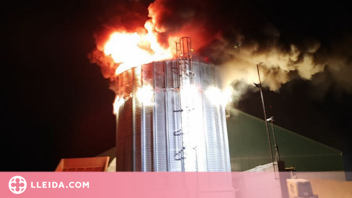 Crema la sitja d'una cooperativa a les Garrigues