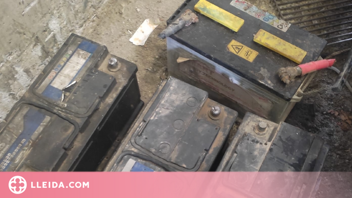 Detingut per robar 7 bateries d'una finca agrícola del Segrià