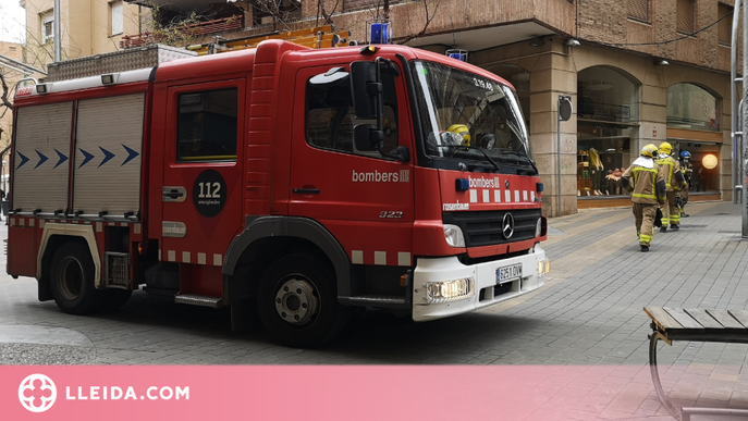 Alerta per una forta olor de cremat en una botiga de la Zona Alta de Lleida