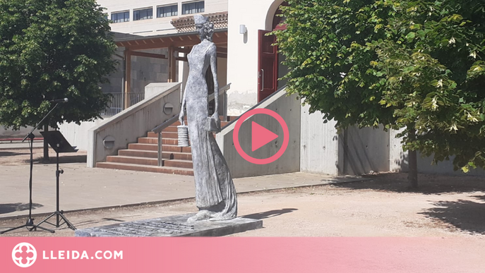 ⏯️ “La Dama de la Làmpada”, l’escultura que ret homenatge a les infermeres