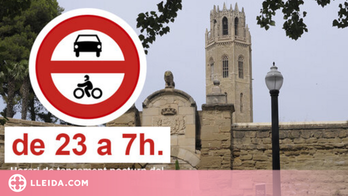 La Seu Vella de Lleida tancarà l'accés a vehicles durant la nit per evitar 'botellons'