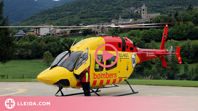 ⏯️ L'helicòpter de rescat amb base a Tírvia ha fet uns 260 serveis al Pirineu des de l'1 de juliol
