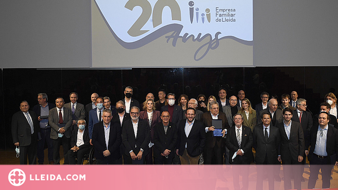 Més de 200 empresaris celebren el 20è aniversari de l'Associació Empresa Familiar de Lleida