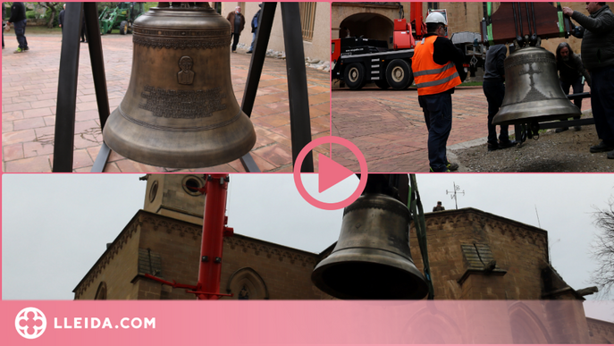 ⏯️ El monestir de les Avellanes instal·la una quarta campana per recuperar el patrimoni sonor