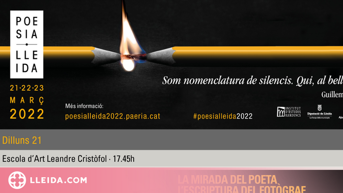 Arrenca el Festival Poesia Lleida 2022 homenatjant Guillem Viladot