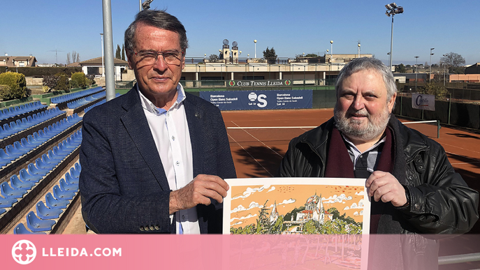 L'artista Xema Solé Solá present al centenari del Club Tennis Lleida