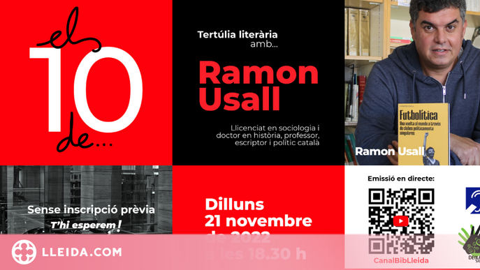 Tertúlia literària amb Ramon Usall a la Biblioteca pública de Lleida