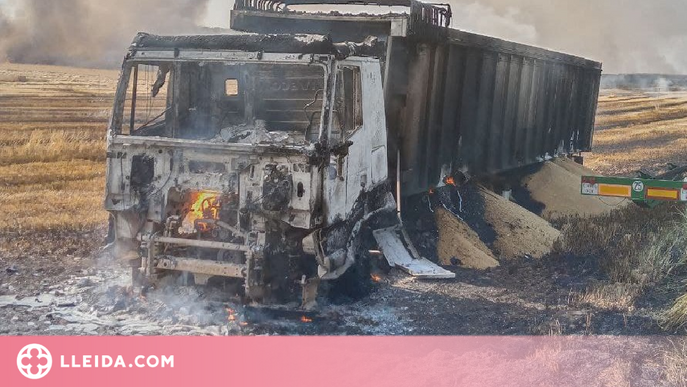Dos incendis cremen unes 13 hectàrees de camps a Alcarràs i Balaguer