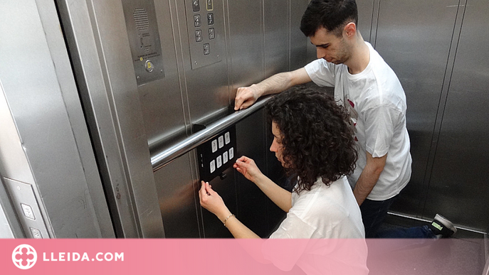 La UdL desenvolupa un dispositiu per utilitzar l'ascensor sense prémer botons