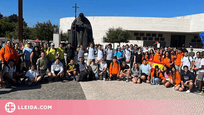 Els lleidatans de la Jornada Mundial de la Joventut esperen l'arribada del Papa Francesc a Lisboa