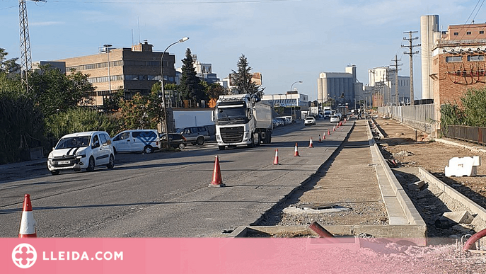 ℹ️ Afectacions de trànsit a l'avinguda Indústria de Lleida per obres de pavimentació