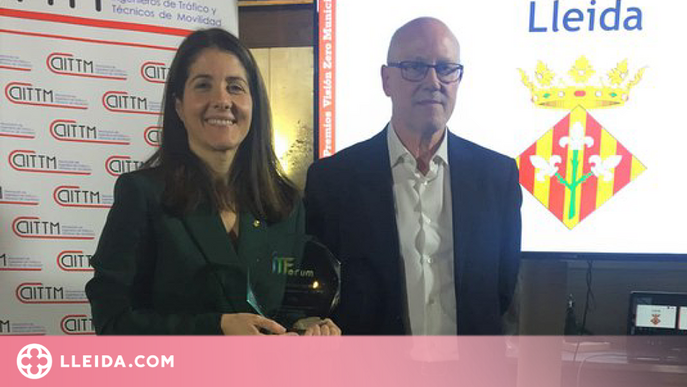 La Guàrdia Urbana de Lleida rep el premi Visión Zero a la seva tasca de seguretat viària