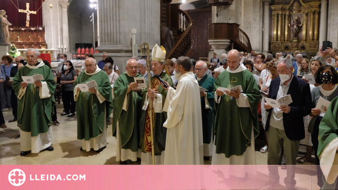 La Catedral de Lleida celebra el 75è aniversari de l'entronització de la Mare de Déu de Montserrat