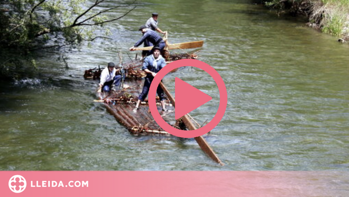 La Pobla de Segur torna a rememorar l'antic transport fluvial de la fusta