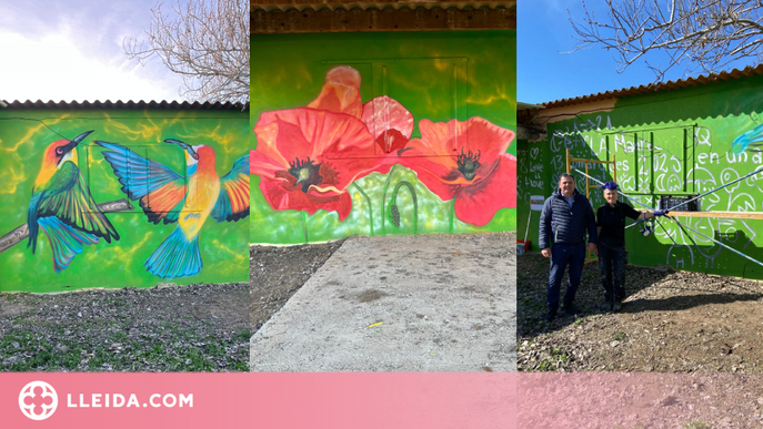 La Noguera ja té el seu mural al "13 comarques, II Festival de Muralisme Rural de Lleida"