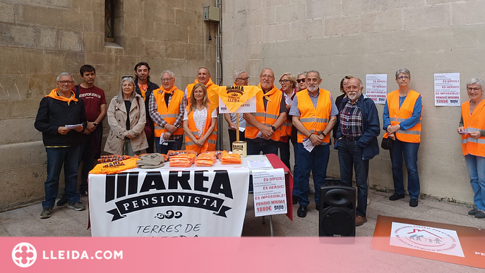 La Marea Pensionista de Lleida es mobilitza per "exigir pensions mínimes iguals a l'SMI"