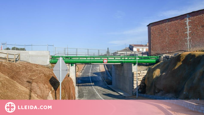 Ferrocarrils finalitza la construcció del nou vial de la Sucrera a Térmens