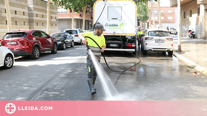 ⏯️ Lleida inicia a la Bordeta el pla de xoc de neteja per barris amb 35 treballadors de totes les àrees