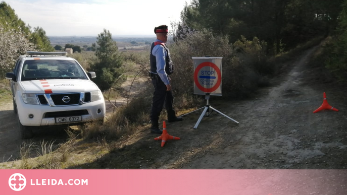 Denunciats cinc motoristes a la Segarra per circular per zones naturals no autoritzades