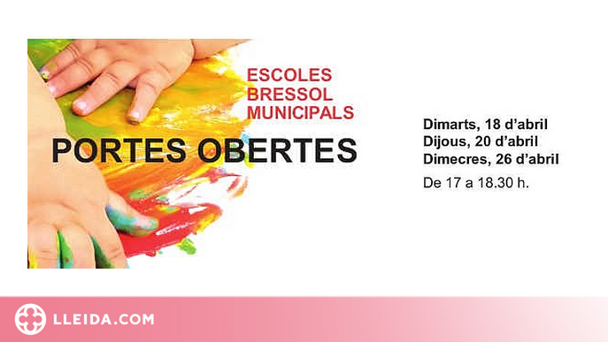 Jornada de portes obertes a les Escoles Bressol Municipals de Lleida