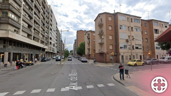 Tall de trànsit per obres a l'avinguda Madrid de Lleida