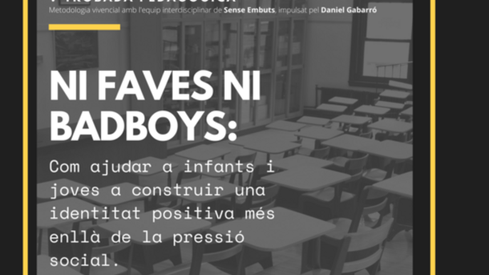 Daniel Gabarró obrirà la jornada pedagògica de 'Sense Embuts', dedicada a ajudar a infants i joves a construir una identitat més enllà de la pressió social