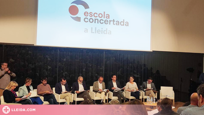 Els i les candidates a la Paeria debaten sobre l'educació concertada a Lleida