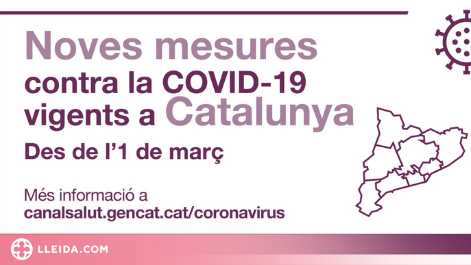 ℹ️ Canvis en les restriccions contra la covid-19 a partir de l'1 de març