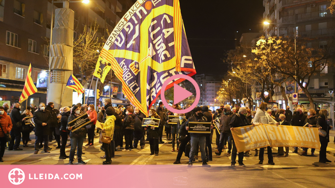 ⏯️ Protesta a Lleida contra l'anul·lació del tercer grau als presos