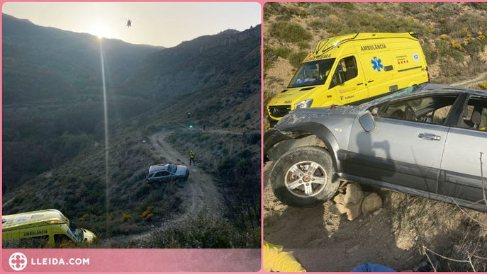 Rescaten un conductor accidentat al Pallars Jussà