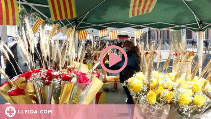 ⏯️ La Diada de Sant Jordi torna als carrers de Lleida