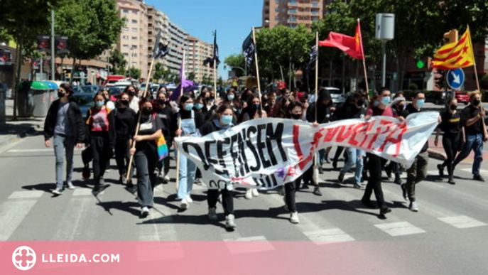 ⏯️ Manfiestació d'estudiants a Lleida en defensa d'una educació pública