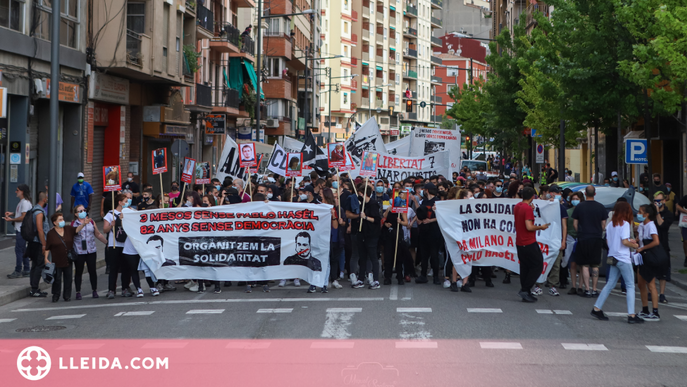 ⏯️ Manifestació a Lleida pels tres mesos de l’empresonament de Hasel