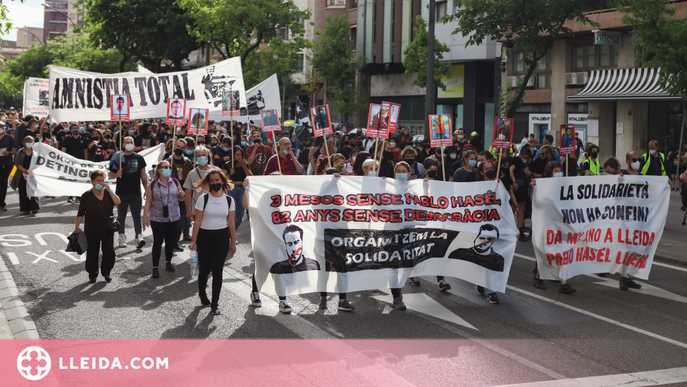 ⏯️ Manifestació a Lleida pels tres mesos de l’empresonament de Hasel