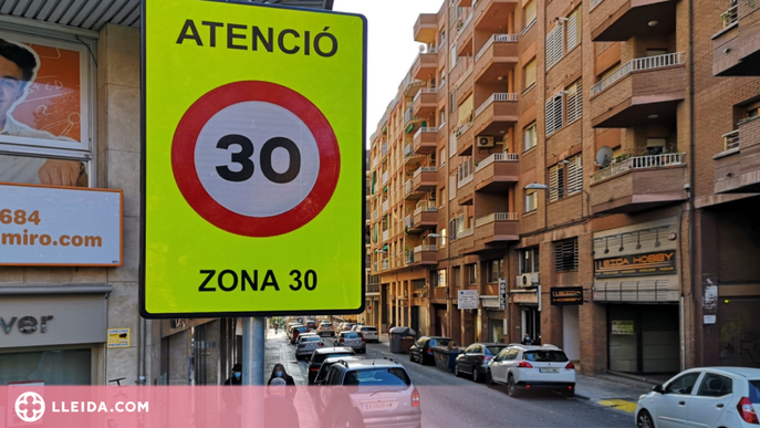 Detingut per ferir un home amb un senyal de trànsit a Lleida