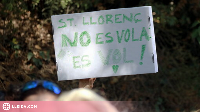 ⏯️ Protestes a Sant Llorenç de Montgai contra les obres a la Paret de l'Os